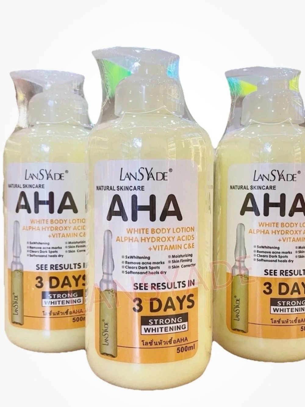 LanSyade AHA White Body Lotion - Yellow